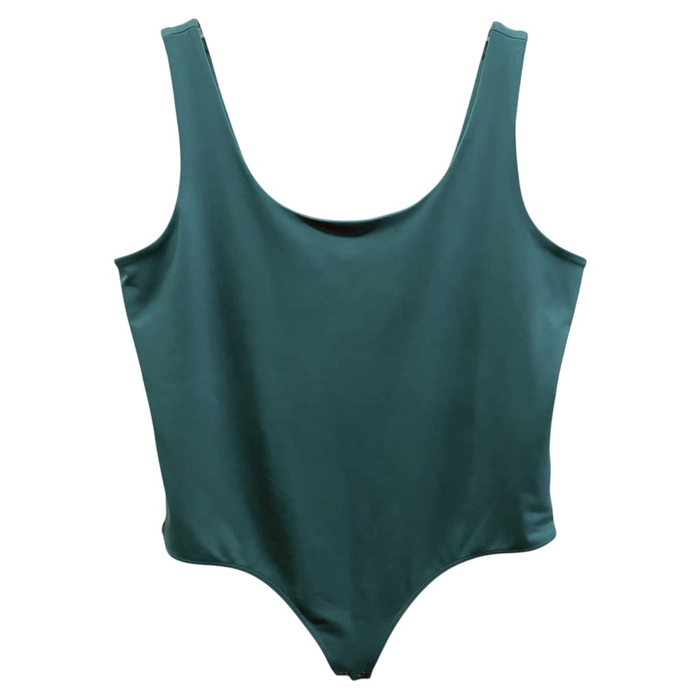 Express Green Sleeveless Body Contour Bodysuit XL X/Large